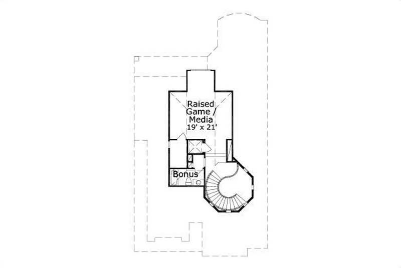 Floor Plan Third Story of Plan #156-2060