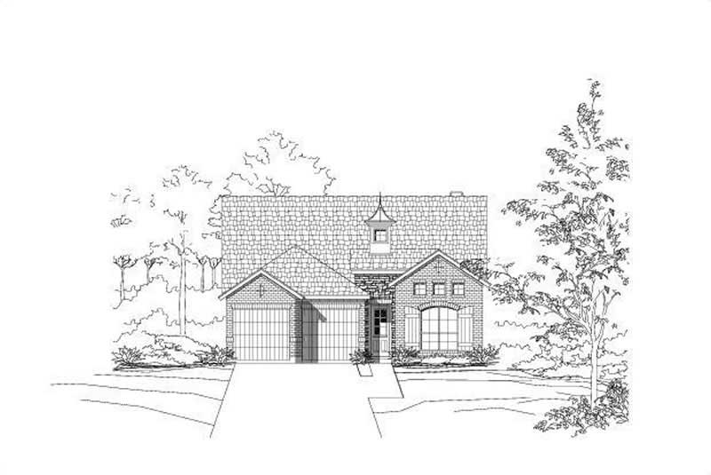 French home (ThePlanCollection: Plan #156-2077)