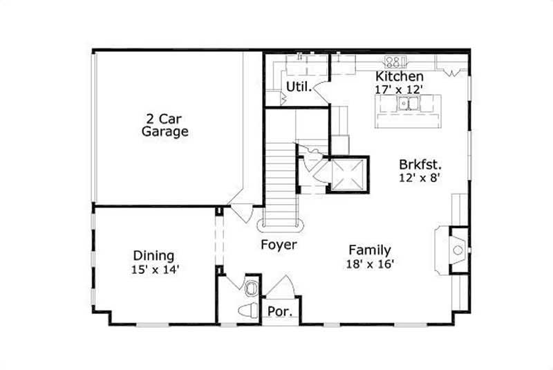 Floor Plan First Story of Multi-Unit Plan #156-2107