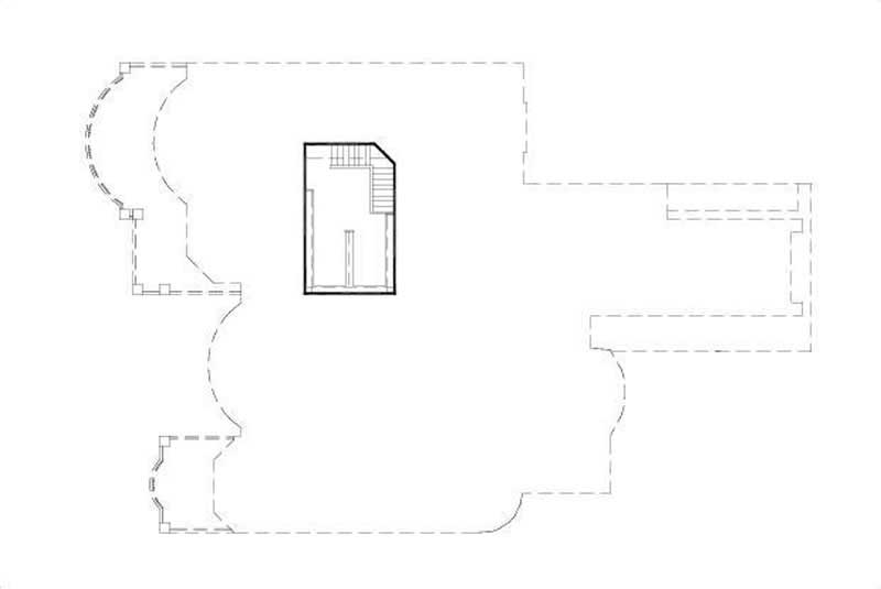 Floor Plan Third Story of Luxury Plan #156-2124