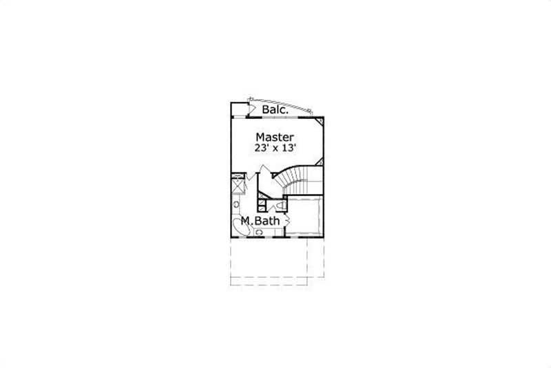 Floor Plan Third Story of Multi-Unit Plan #156-2131
