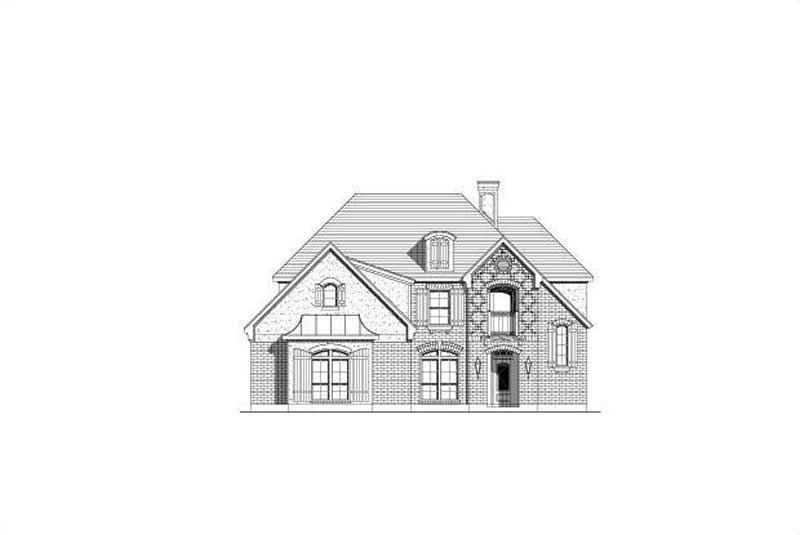 French home (ThePlanCollection: Plan #156-2133)