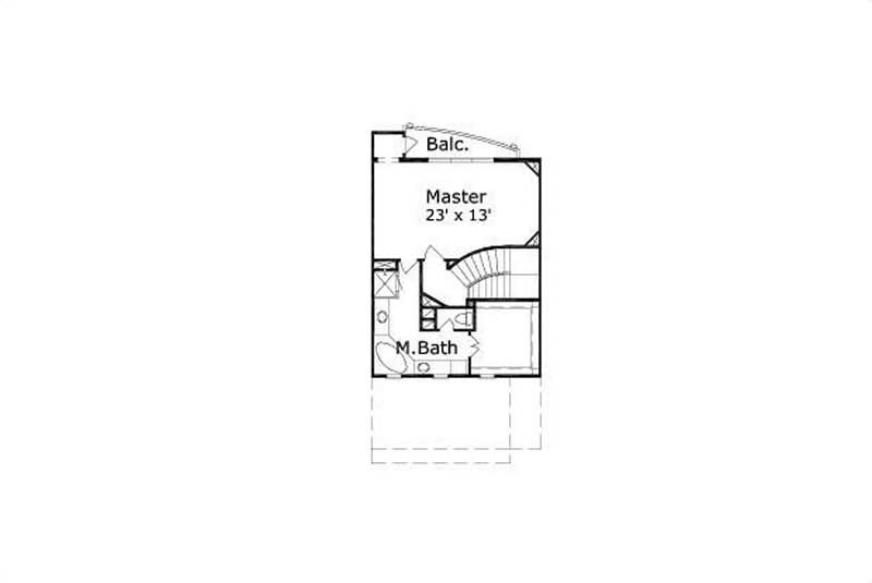 Floor Plan Third Story of Multi-Unit Plan #156-2255