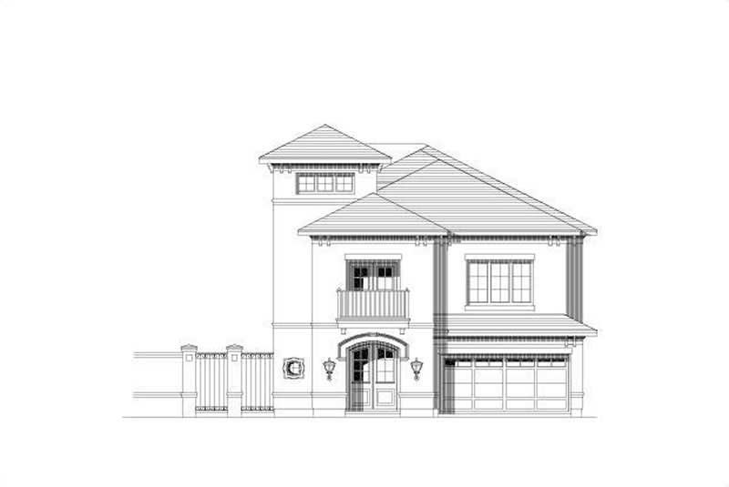 Tuscan home (ThePlanCollection: Plan #156-2293)