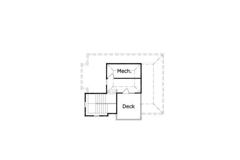 Floor Plan Fourth Story of Multi-Unit Plan #156-2444