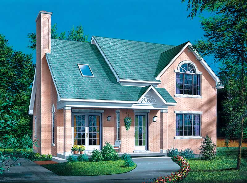 Country home (ThePlanCollection: Plan #157-1041)