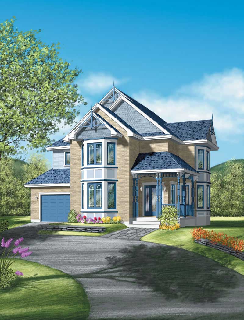 European home (ThePlanCollection: Plan #157-1051)