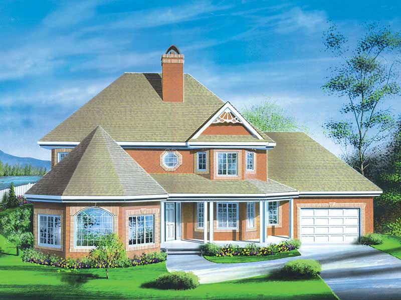 European home (ThePlanCollection: Plan #157-1086)