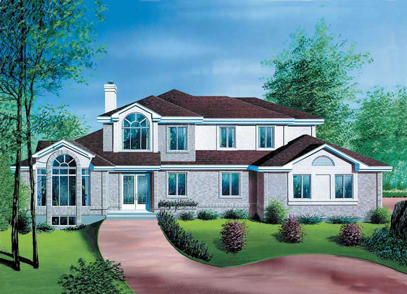 European home (ThePlanCollection: Plan #157-1176)