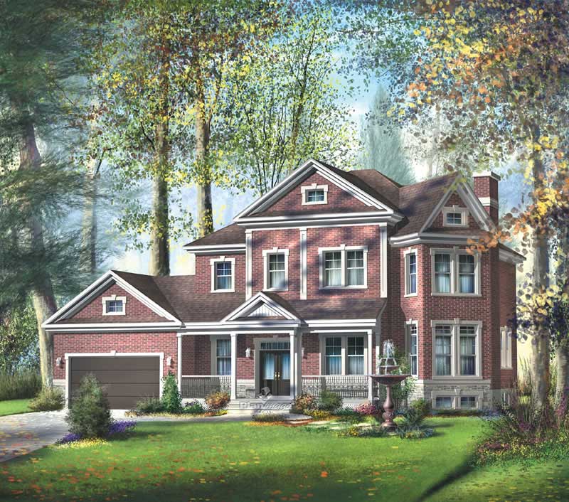 European home (ThePlanCollection: Plan #157-1182)