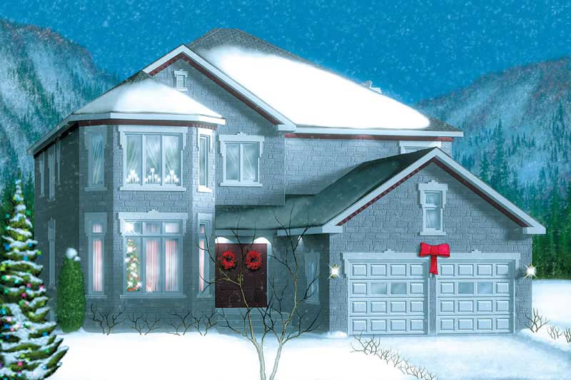 Luxury  home (ThePlanCollection: Plan #157-1242)