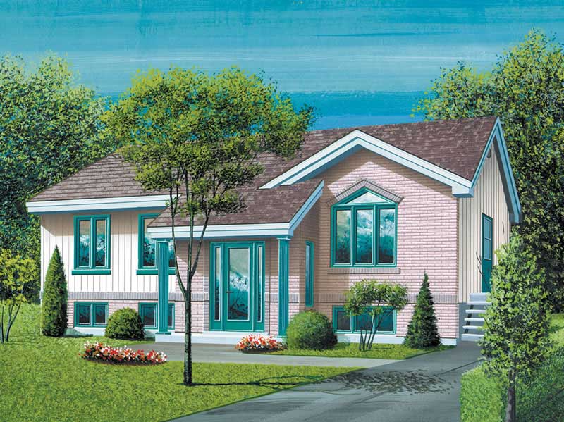 Ranch home (ThePlanCollection: Plan #157-1298)