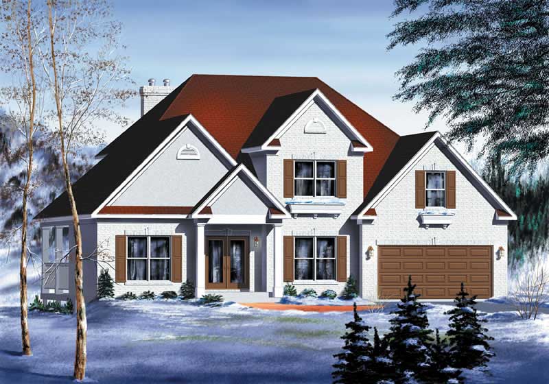 Multi-Level home (ThePlanCollection: Plan #157-1319)