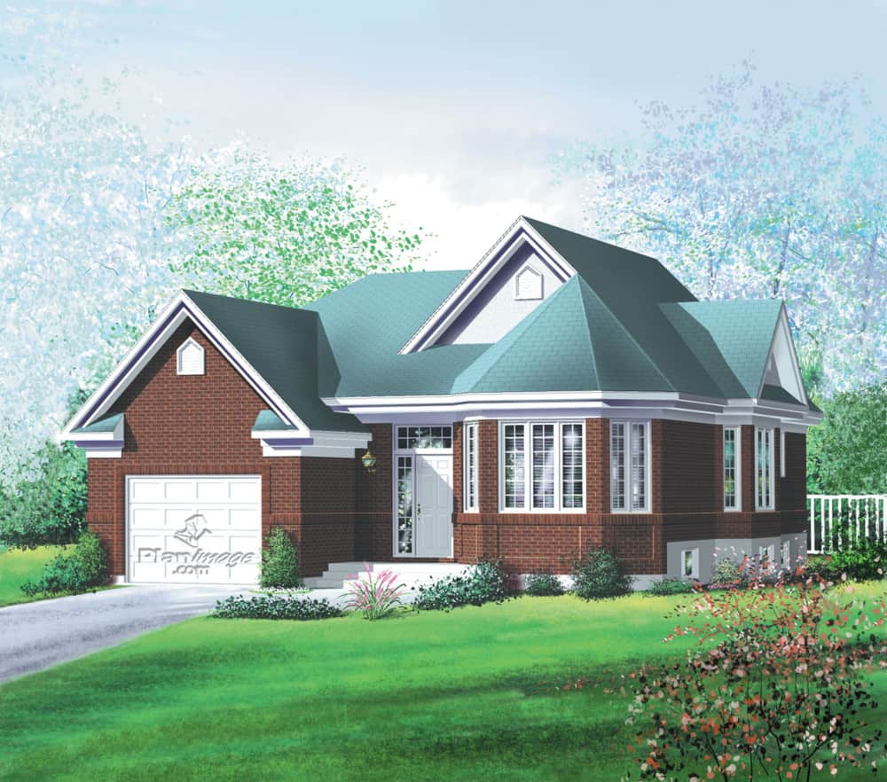 Ranch  home (ThePlanCollection: Plan #157-1335)