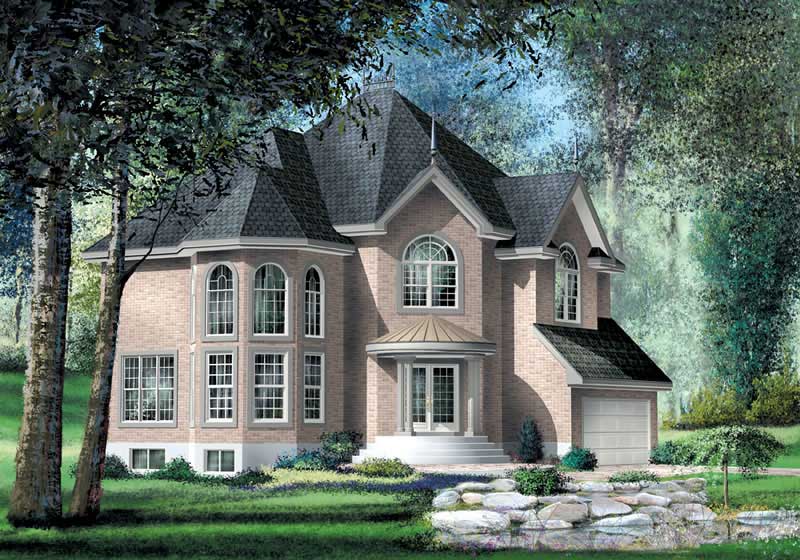 Multi-Level home (ThePlanCollection: Plan #157-1340)