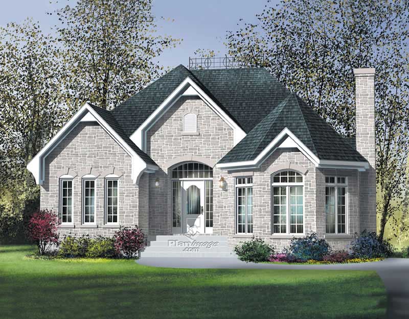European home (ThePlanCollection: Plan #157-1361)