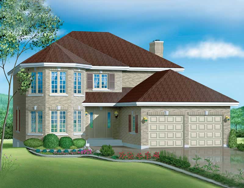 European home (ThePlanCollection: Plan #157-1374)