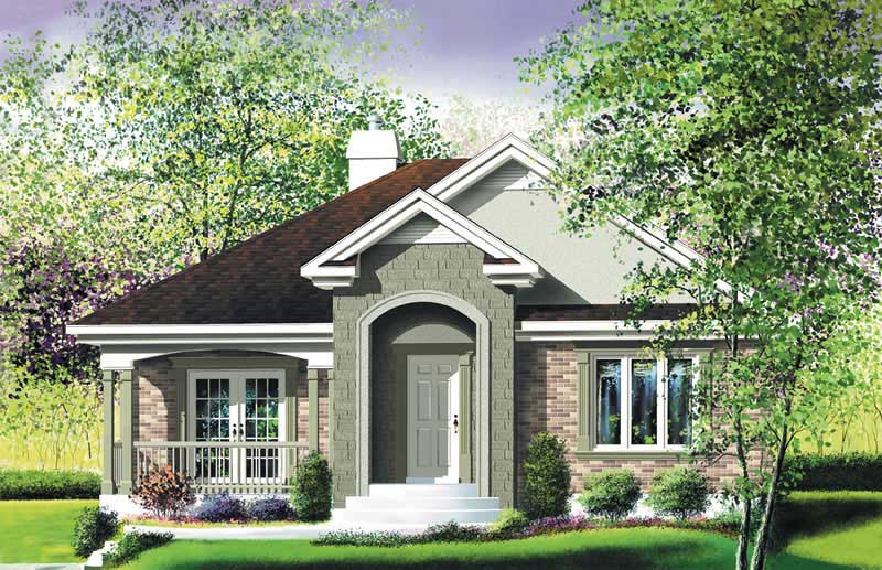 Ranch home (ThePlanCollection: Plan #157-1378)