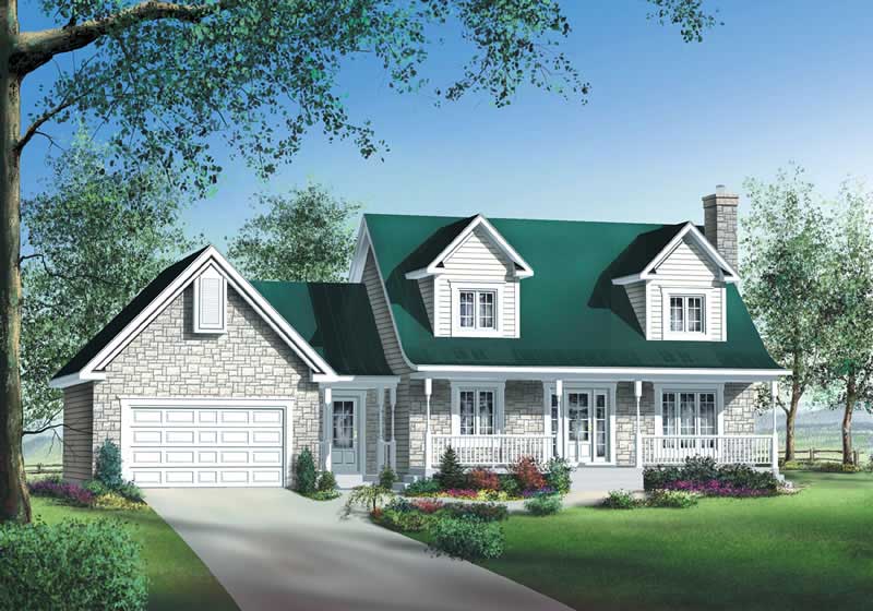 Multi-Level home (ThePlanCollection: Plan #157-1383)