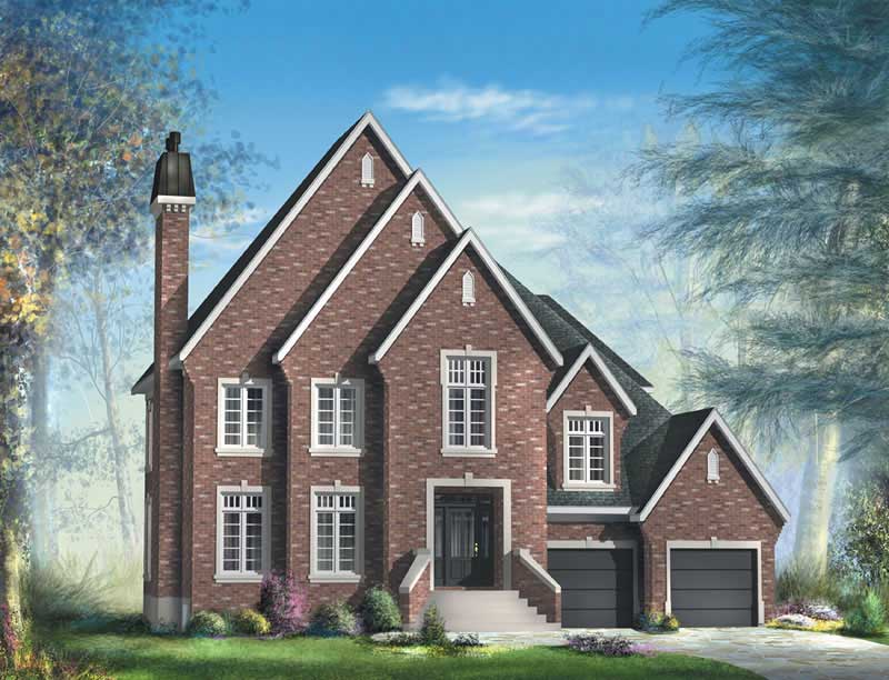 Multi-Level home (ThePlanCollection: Plan #157-1401)