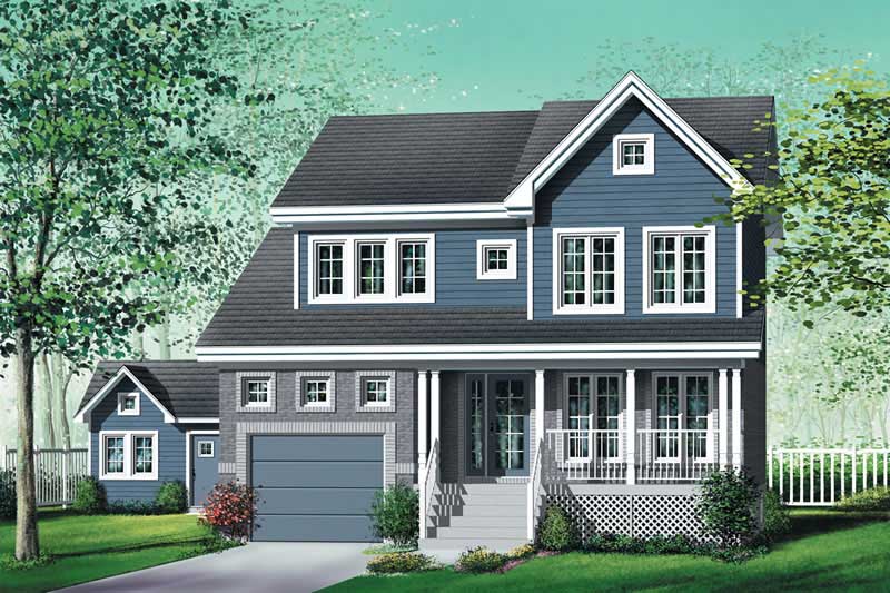 Multi-Level home (ThePlanCollection: Plan #157-1410)