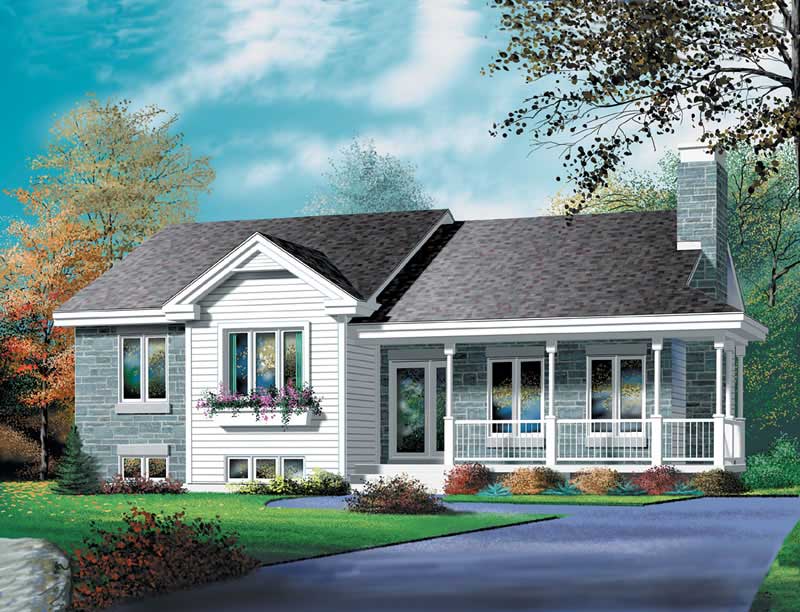 Country home (ThePlanCollection: Plan #157-1422)