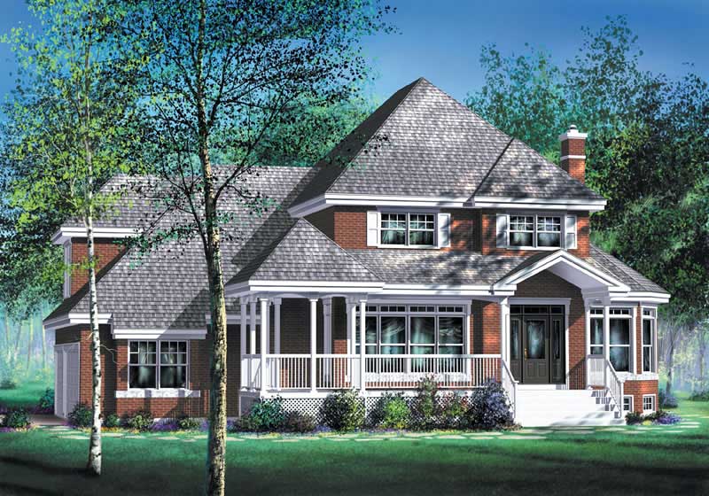 Multi-Level home (ThePlanCollection: Plan #157-1438)