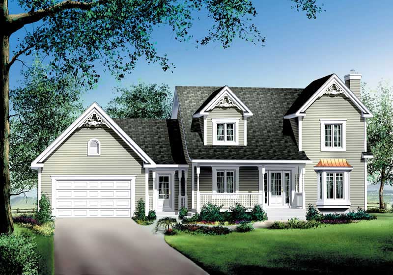 Multi-Level home (ThePlanCollection: Plan #157-1441)