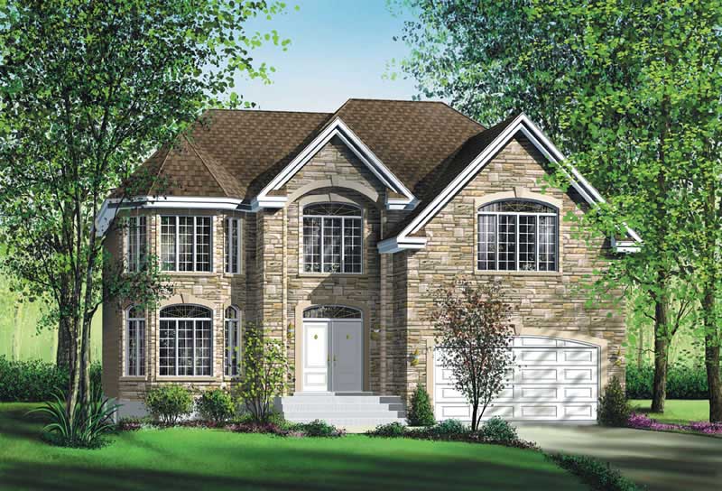 Multi-Level home (ThePlanCollection: Plan #157-1446)