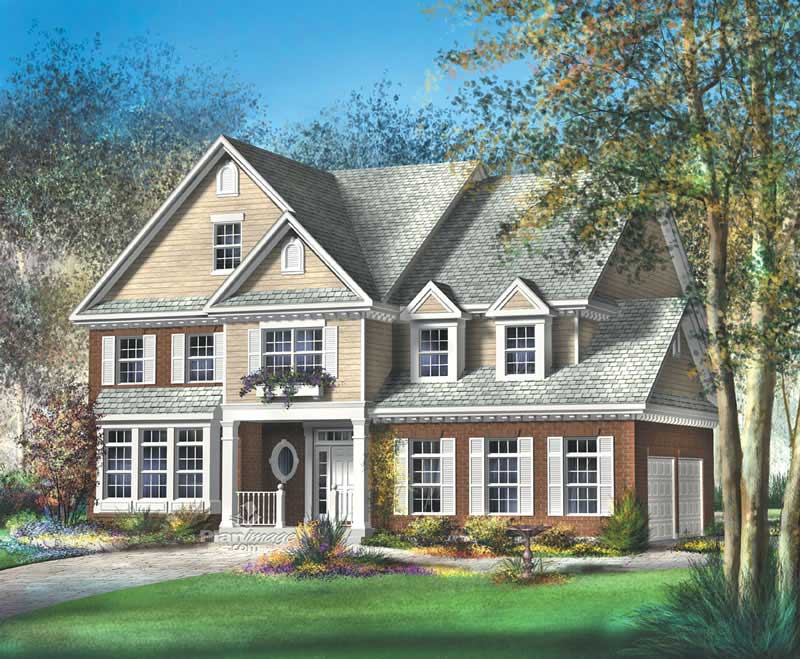 Luxury home (ThePlanCollection: Plan #157-1460)