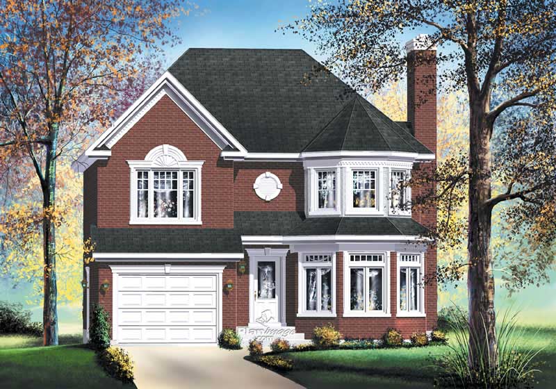 Multi-Level home (ThePlanCollection: Plan #157-1488)