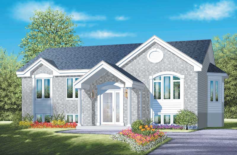 Ranch home (ThePlanCollection: Plan #157-1520)