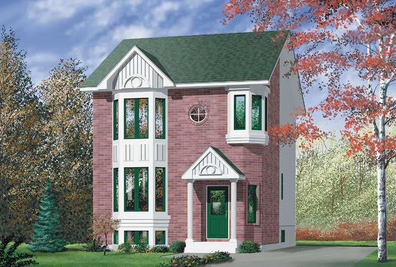 Colonial home (ThePlanCollection: Plan #157-1525)
