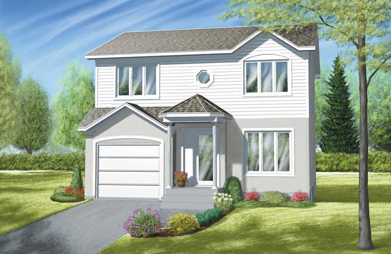 Ranch home (ThePlanCollection: Plan #157-1550)