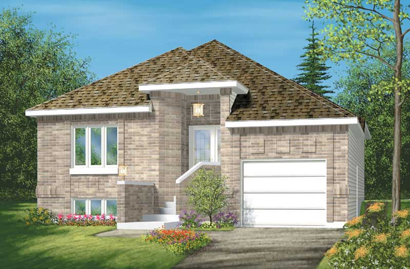 Bungalow home (ThePlanCollection: Plan #157-1552)