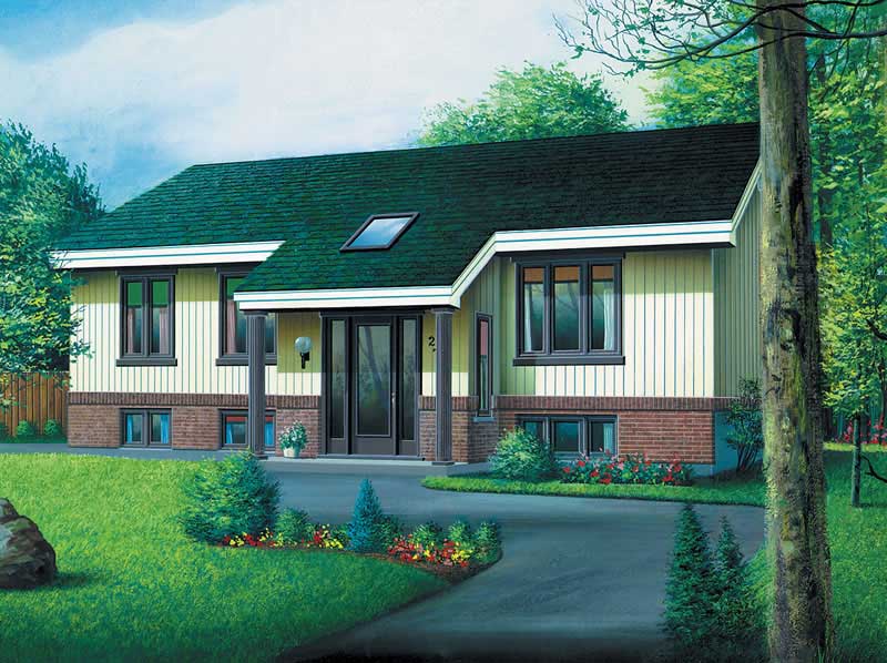 Ranch home (ThePlanCollection: Plan #157-1553)