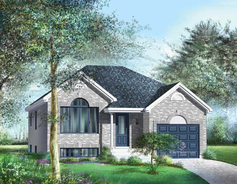 Bungalow home (ThePlanCollection: Plan #157-1565)