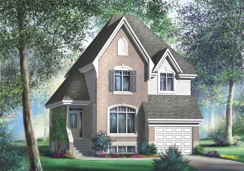 Multi-Level home (ThePlanCollection: Plan #157-1582)