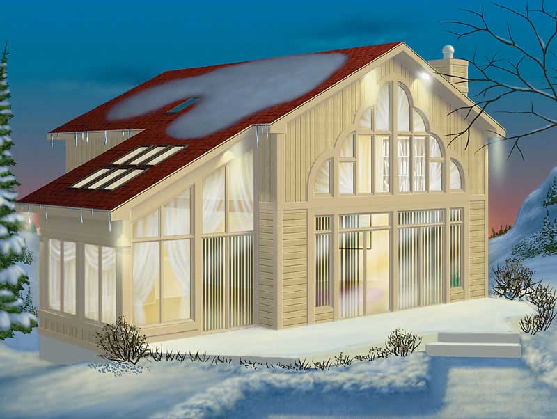Ranch home (ThePlanCollection: Plan #157-1599)