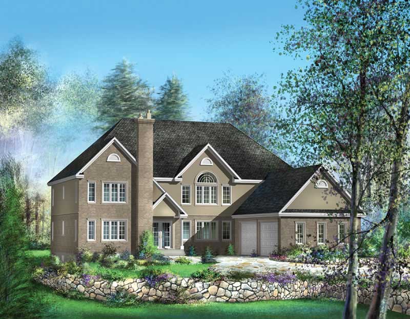 Luxury home (ThePlanCollection: Plan #157-1607)