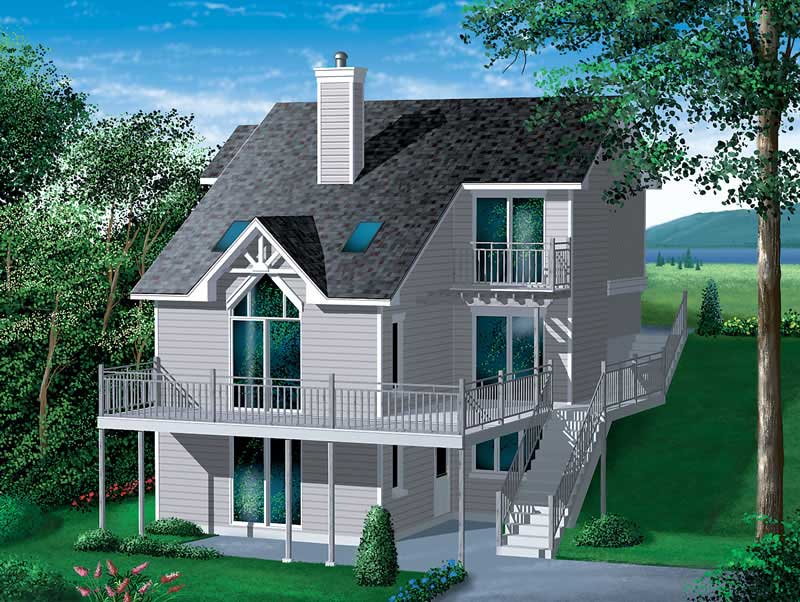 Country home (ThePlanCollection: Plan #157-1612)