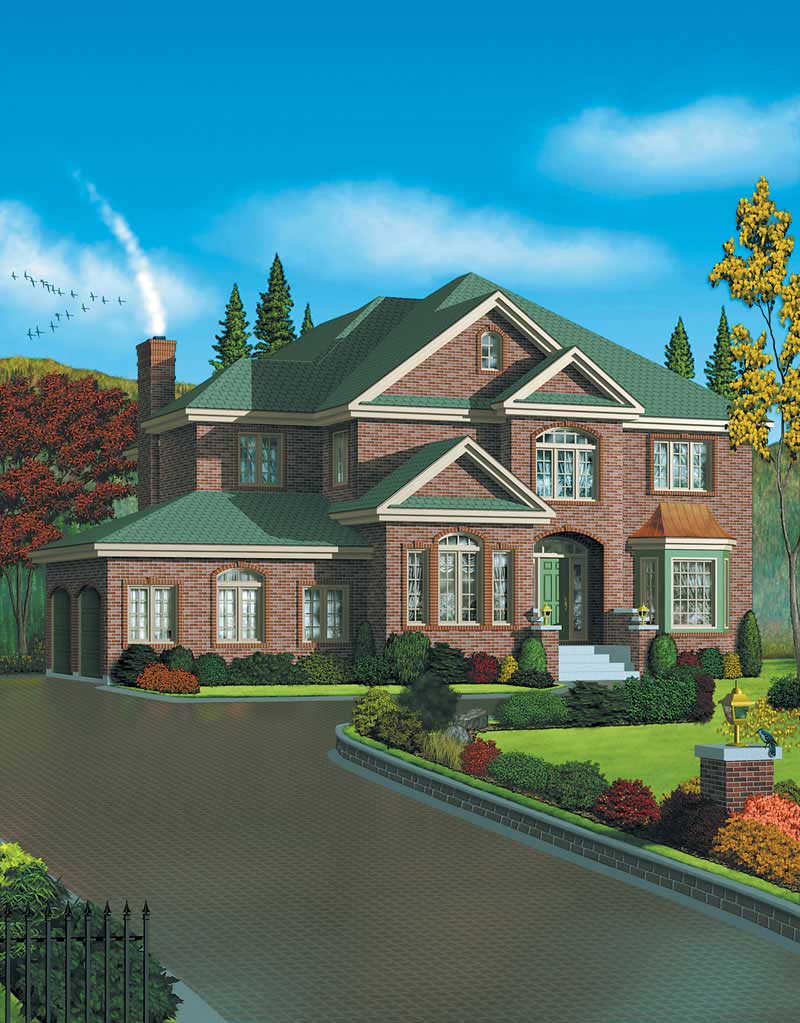 European home (ThePlanCollection: Plan #157-1621)