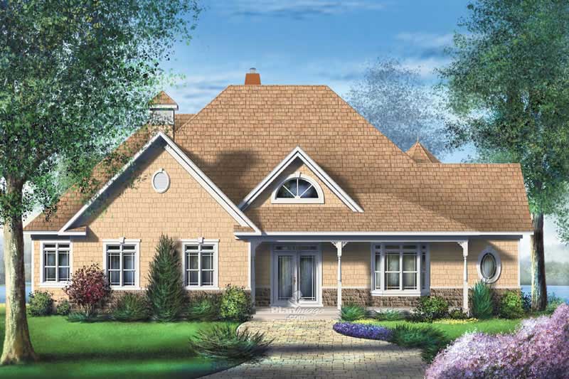 Ranch home (ThePlanCollection: Plan #157-1637)