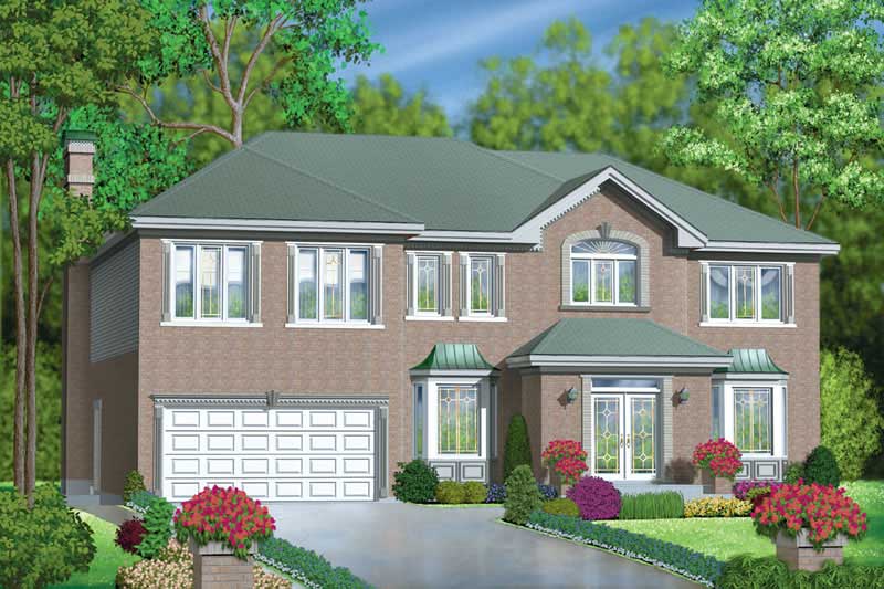 Luxury home (ThePlanCollection: Plan #157-1645)