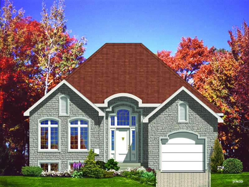 Color Rendering of this house plan