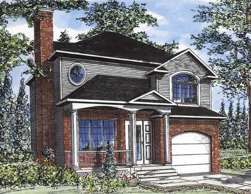 Color Rendering of this house plan