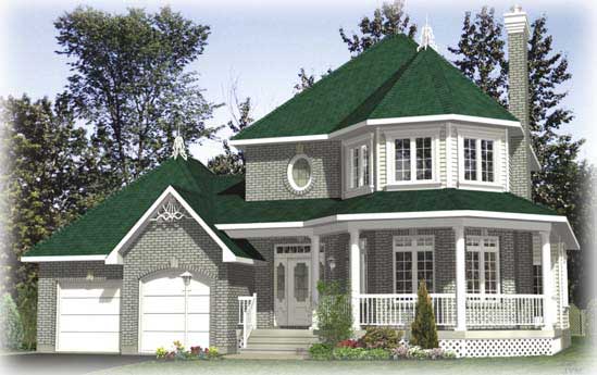 Color Rendering of this house plan