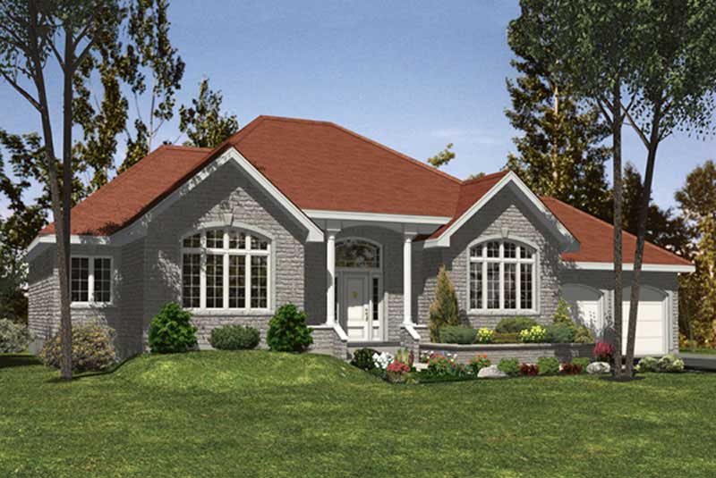 Color Rendering of this house plan
