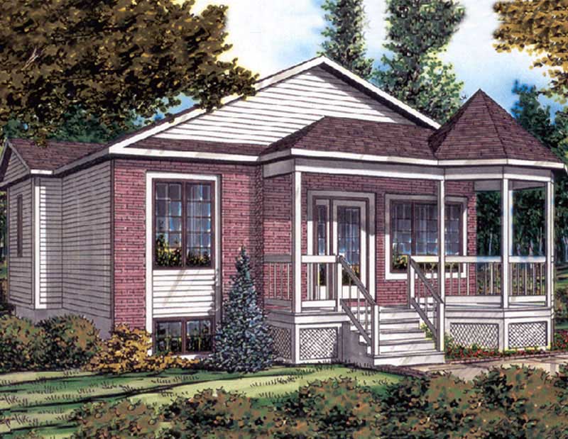 Color Rendering of this house plan