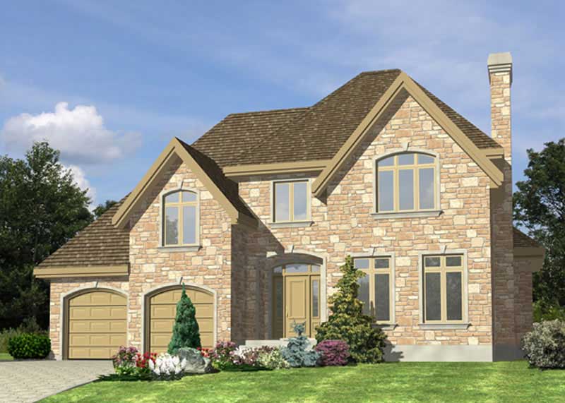 Color Rendering of this house plan